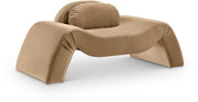 Austin Velvet Upholstered Accent Chair in Beige - 44008Beige-C