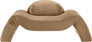 Austin Velvet Upholstered Accent Chair in Beige - 44008Beige-C
