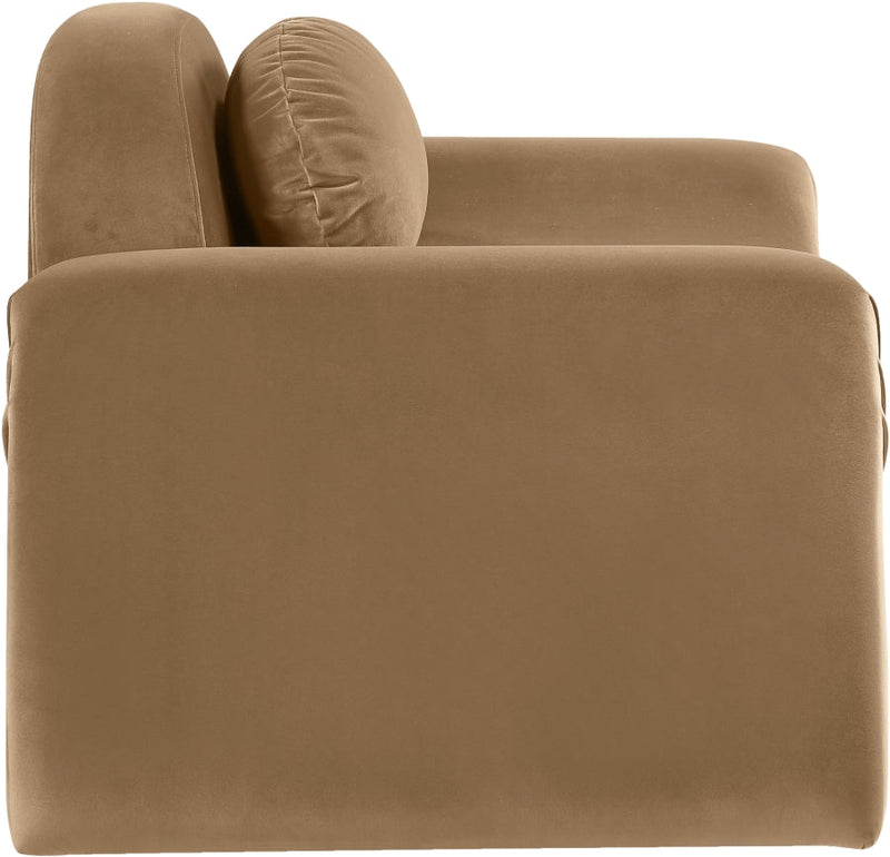 Austin Velvet Upholstered Accent Chair in Beige - 44008Beige-C