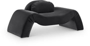 Austin Velvet Upholstered Accent Chair in Black - 44008Black-C