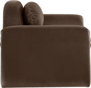 Austin Velvet Upholstered Accent Chair in Brown - 44008Brown-C