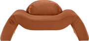 Austin Velvet Upholstered Accent Chair in Cognac - 44008Cognac-C