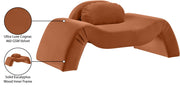 Austin Velvet Upholstered Accent Chair in Cognac - 44008Cognac-C