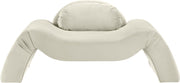 Austin Velvet Upholstered Accent Chair in Cream - 44008Cream-C