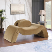 Austin Velvet Upholstered Accent Chair in Saddle - 44008Saddle-C