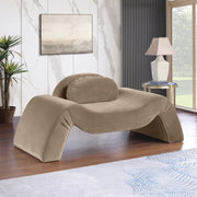 Austin Velvet Upholstered Accent Chair in Taupe - 44008Taupe-C