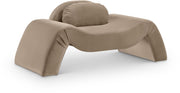 Austin Velvet Upholstered Accent Chair in Taupe - 44008Taupe-C