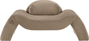 Austin Velvet Upholstered Accent Chair in Taupe - 44008Taupe-C