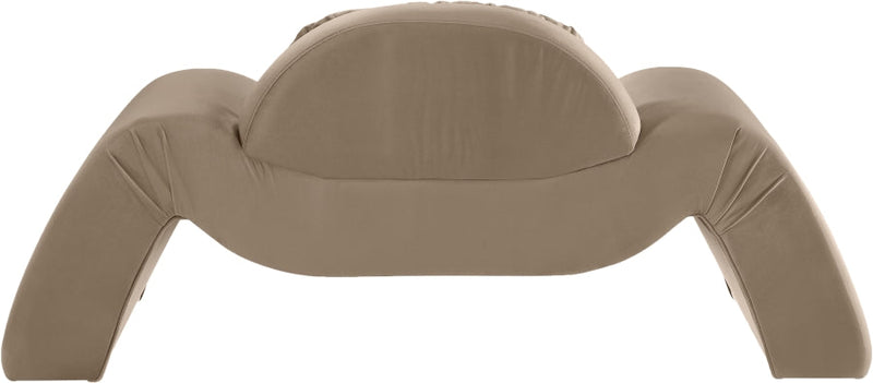 Austin Velvet Upholstered Accent Chair in Taupe - 44008Taupe-C