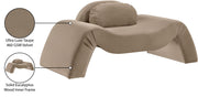 Austin Velvet Upholstered Accent Chair in Taupe - 44008Taupe-C