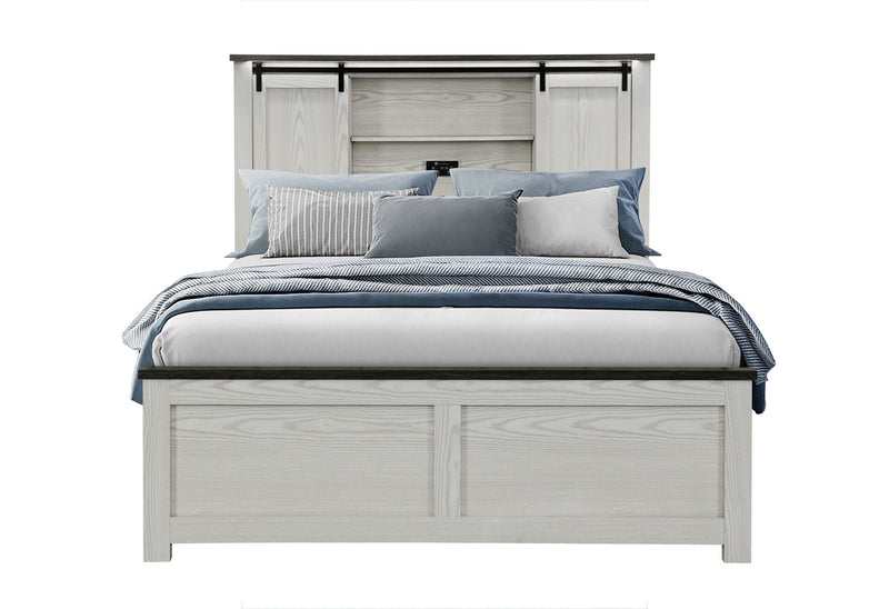 Ava Beige Queen Bed - AVA-BEIGE-QB