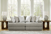 Avaliyah 2-Piece Sectional with Ottoman in Ash - PKG015527