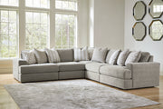 Avaliyah 5-Piece Sectional with Ottoman in Ash - PKG015533