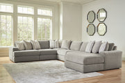 Avaliyah 6-Piece Sectional with Ottoman in Ash - PKG016154