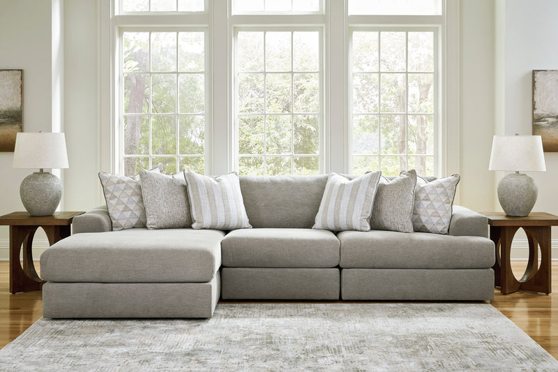 Avaliyah Ash 3 - Piece LAF Chaise Sectional - Gate FurnitureSectional