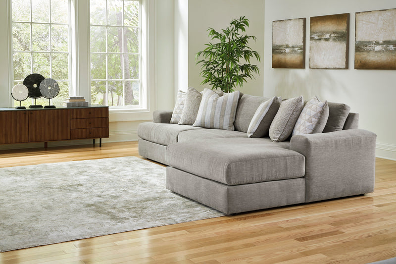 Avaliyah Ash 3 - Piece RAF Chaise Sectional - Gate FurnitureSectional