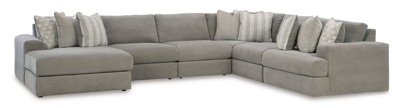 Avaliyah Ash 6 - Piece LAF Chaise Sectional - Gate FurnitureSectional