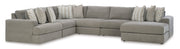 Avaliyah Ash 7 - Piece RAF Chaise Sectional - Gate FurnitureSectional