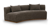 Avanti 104" Chenille Fabric Upholstered Sofa in Brown - 44016Brown-S