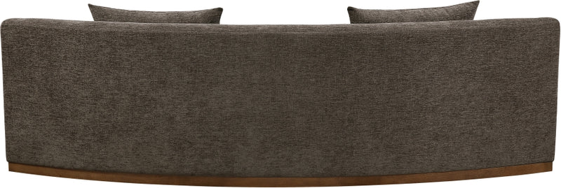 Avanti 104" Chenille Fabric Upholstered Sofa in Brown - 44016Brown-S