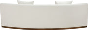 Avanti 104" Chenille Fabric Upholstered Sofa in Cream - 44016Cream-S