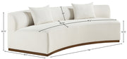 Avanti 104" Chenille Fabric Upholstered Sofa in Cream - 44016Cream-S