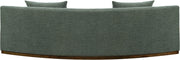 Avanti 104" Chenille Fabric Upholstered Sofa in Olive - 44016Olive-S