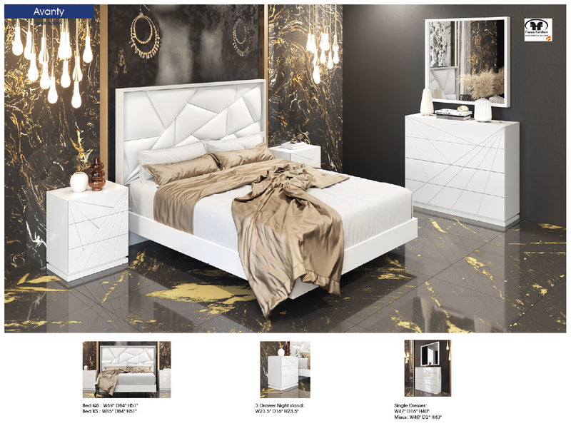 Avanty Bedroom Sold As Complete Bedgroup Only Set - p13335