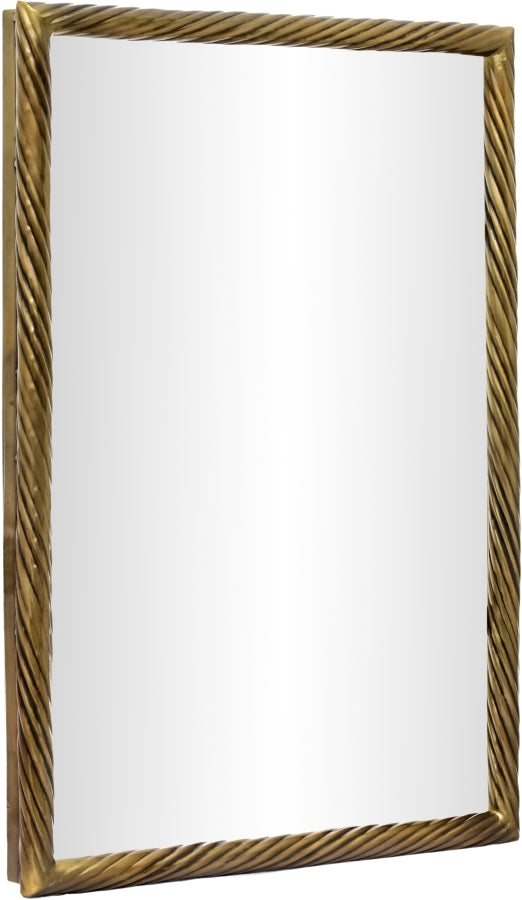 Avara 20" W x 31" H Iron Frame Mirror in Gold - 66073Gold-M31