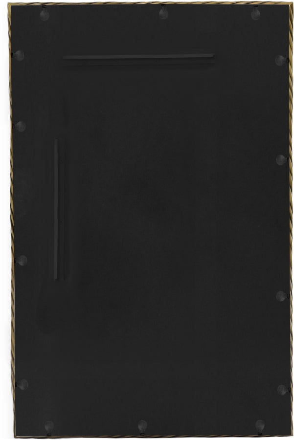 Avara 20" W x 31" H Iron Frame Mirror in Gold - 66073Gold-M31