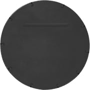 Avara 24" W x 24" H Iron Frame Mirror in Silver - 66071Silver-M24