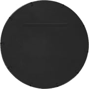 Avara 30" W x 30" H Iron Frame Mirror in Silver - 66071Silver-M30