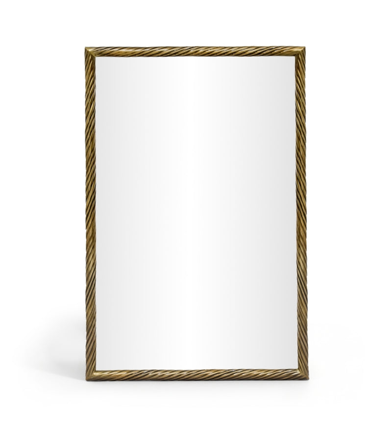 Avara 31" W x 47" H Iron Frame Mirror in Gold - 66073Gold-M47