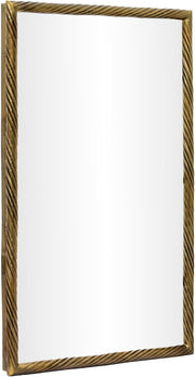 Avara 31" W x 47" H Iron Frame Mirror in Gold - 66073Gold-M47