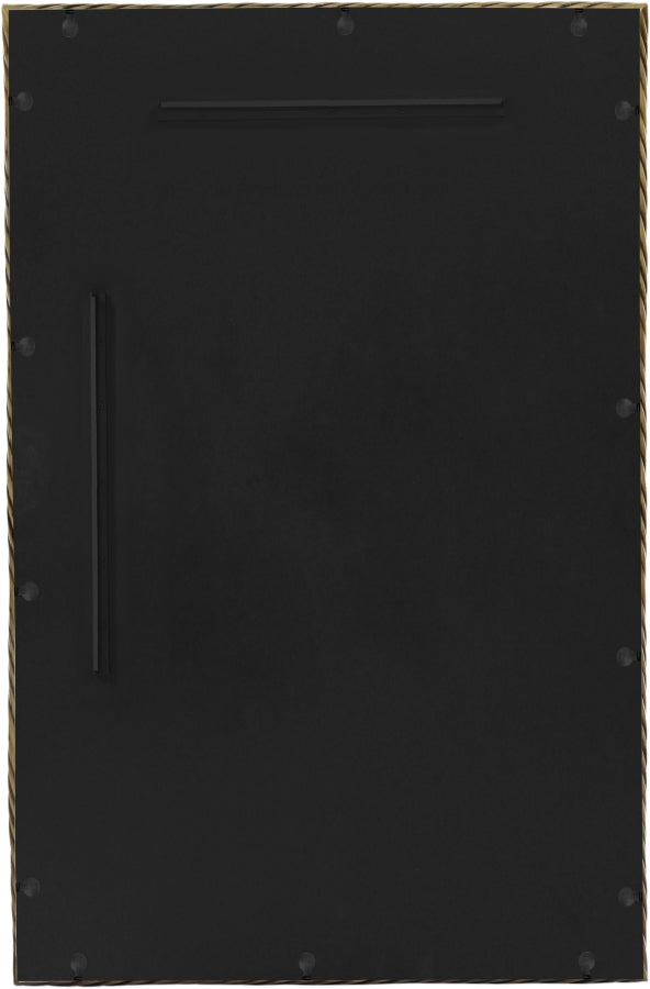 Avara 31" W x 47" H Iron Frame Mirror in Gold - 66073Gold-M47
