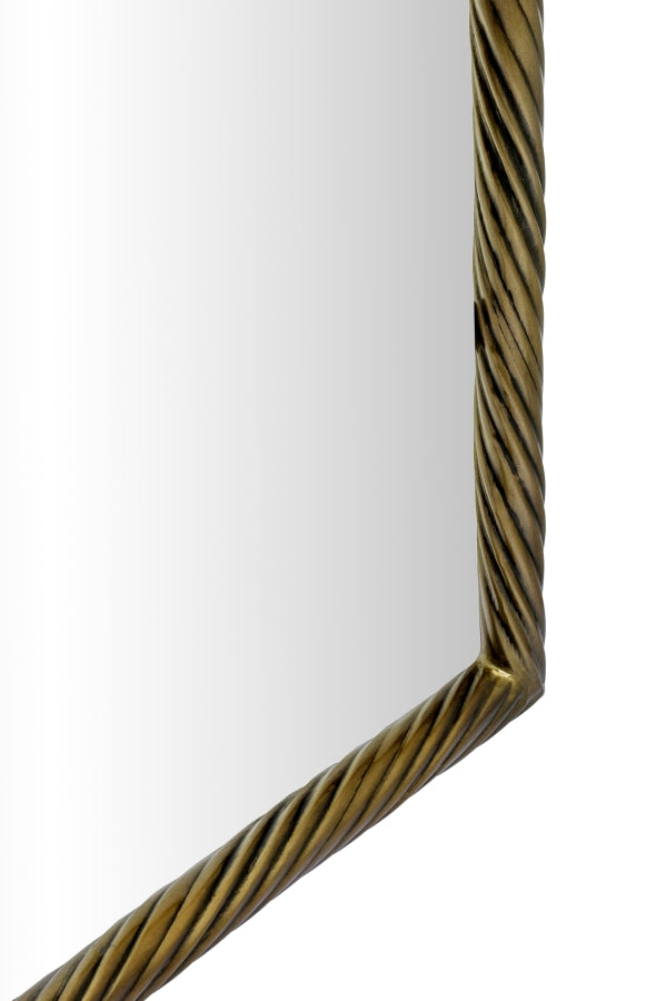 Avara 31" W x 47" H Iron Frame Mirror in Gold - 66073Gold-M47