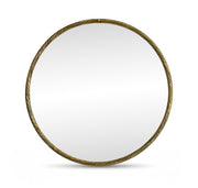 Avara 36" W x 36" H Iron Frame Mirror in Gold - 66071Gold-M36