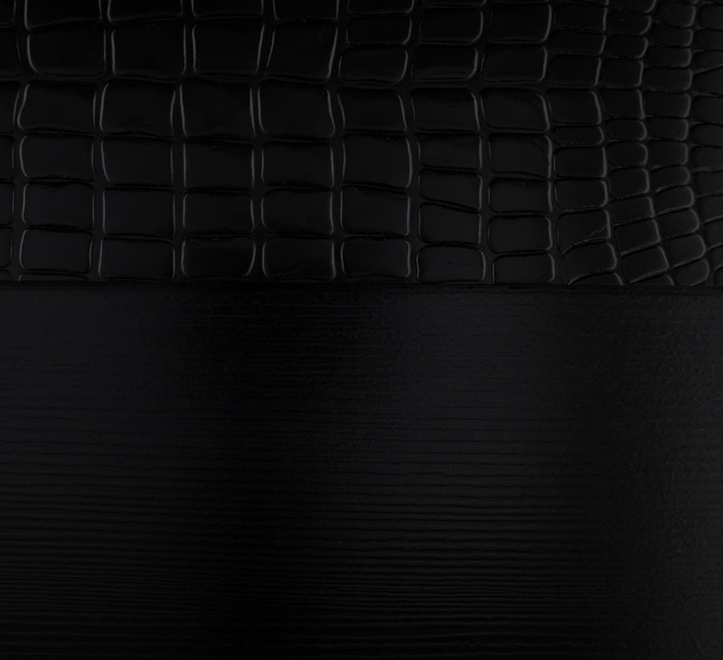 Aveline Black LED Upholstered Panel Bedroom Set - Gate FurnitureBedroom Set