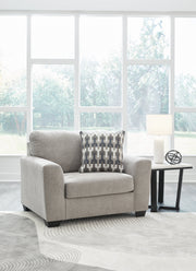 Avenal Park Chair and Ottoman in Flannel - PKG019290