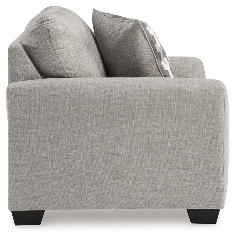 Avenal Park Chair and Ottoman in Flannel - PKG019290