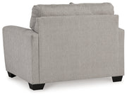Avenal Park Chair and Ottoman in Flannel - PKG019290