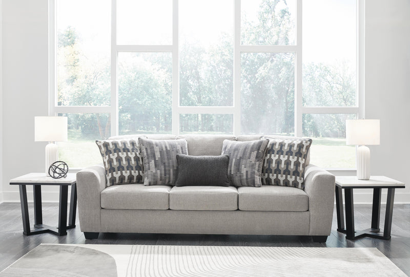 Avenal Park Flannel Sofa and 2 Loveseats - 50805U4