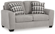 Avenal Park Flannel Sofa and 2 Loveseats - 50805U4