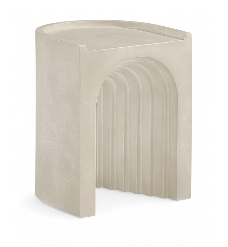 Avenda Concrete End Table in Beige - 646Sand-ET