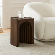 Avenda Concrete End Table in Brown - 646Brown-ET