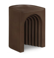 Avenda Concrete End Table in Brown - 646Brown-ET