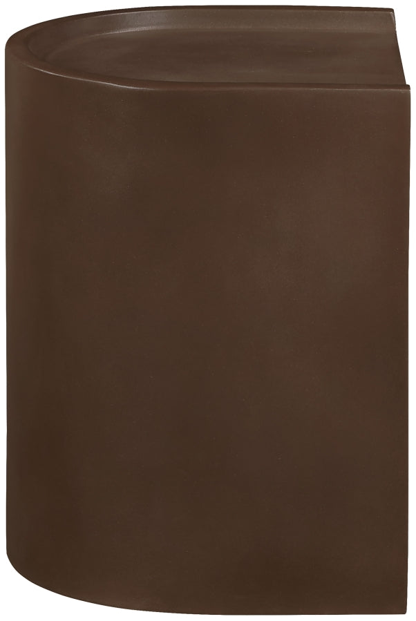 Avenda Concrete End Table in Brown - 646Brown-ET