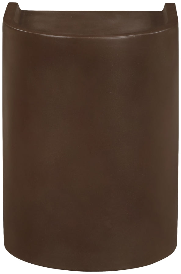 Avenda Concrete End Table in Brown - 646Brown-ET