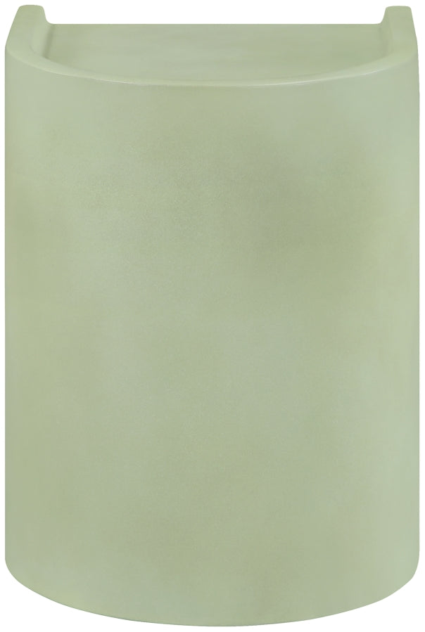 Avenda Concrete End Table in Green - 646Green-ET