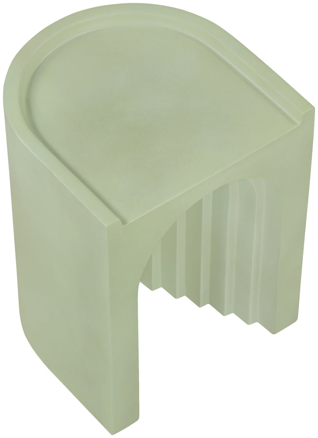 Avenda Concrete End Table in Green - 646Green-ET